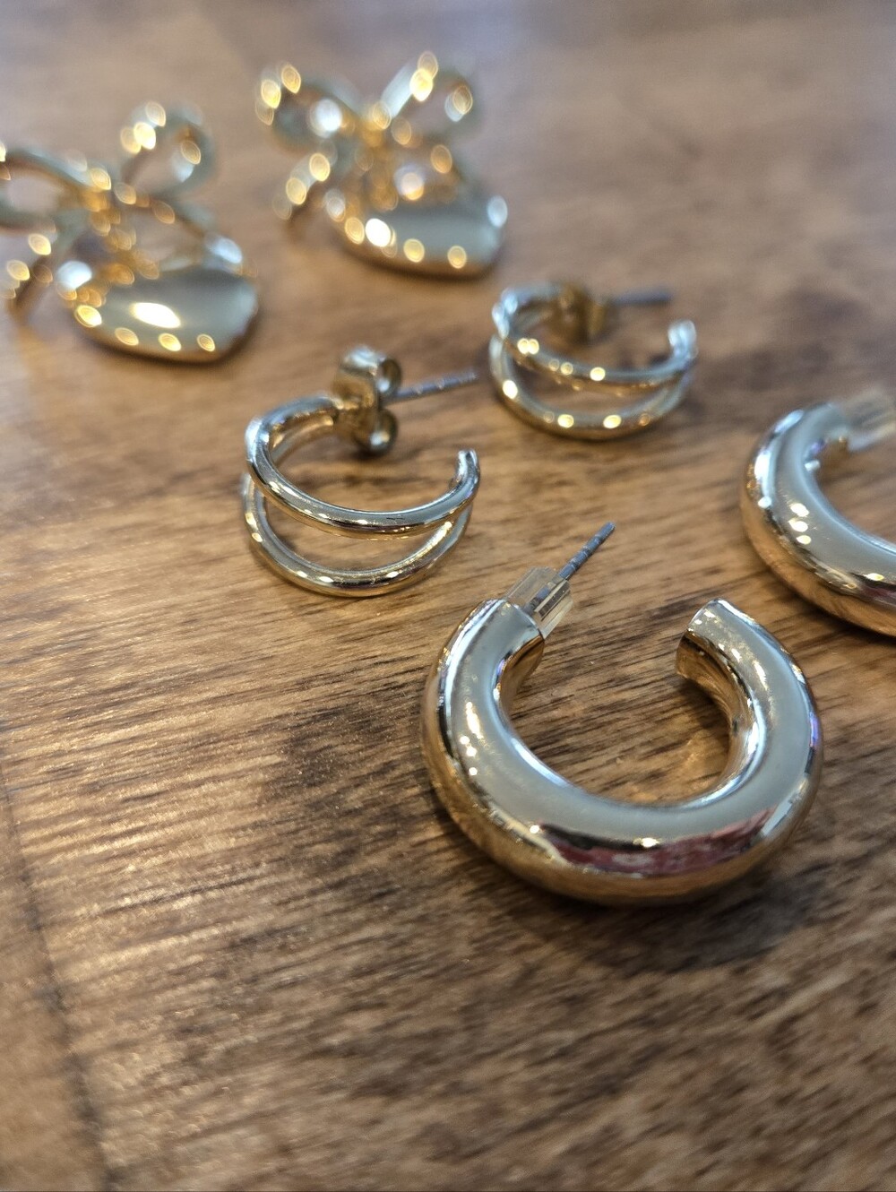 Gold Tone Jewelry Lot Earrings Necklaces